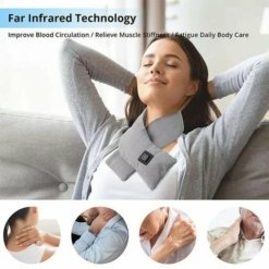 🔥last Day 60% Off🎁intelligent Electric Heating Scarf🔥 Beige