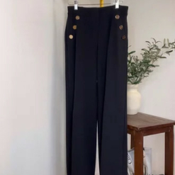 Tummy Control Button Wide Leg Pant(buy 2 Free Shipping)